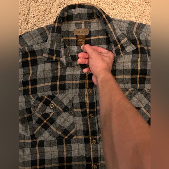 Grey and brown high quality flannel - Picture 2 of 2